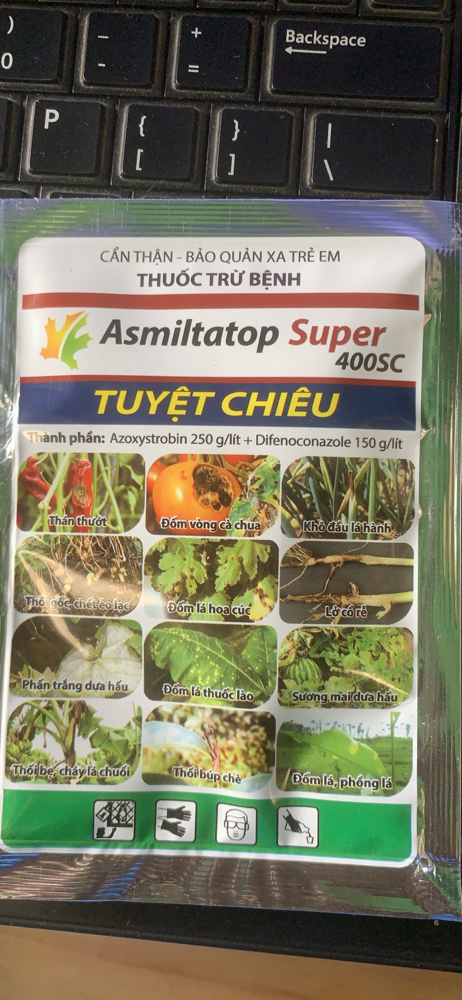 Sản phẩm chăm sóc hoa lan cây cảnh chống Thán thư ASMILTATOP gói 18ml
