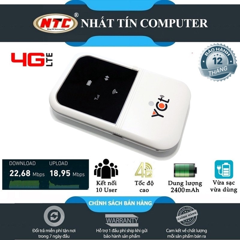 Bảng giá Thiết bị phát sóng wifi từ sim 3G/4G LTE A800 - Sử dụng liên tục 7h (Trắng) - Nhất Tín Computer Phong Vũ