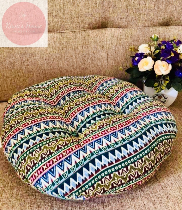 Nệm ngồi bệt hoạ tiết thổ cẩm😍