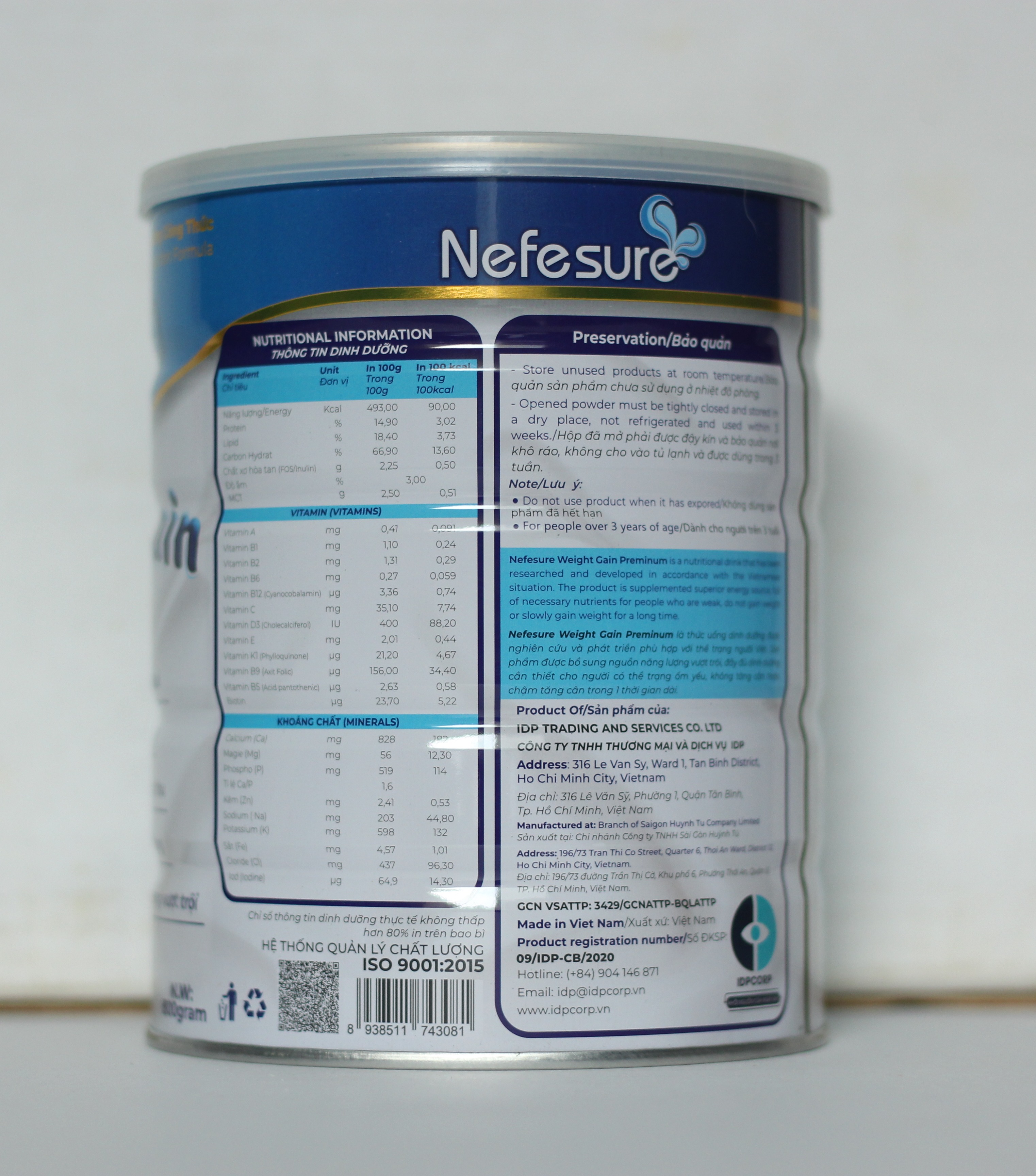 Sữa bột tăng cân - Nefesure Weight Gain