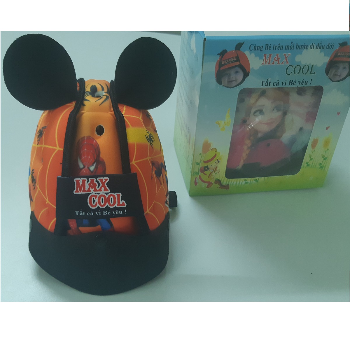 Nón Bảo Vệ Đầu cho Bé - Màu cam (cho bé trai)