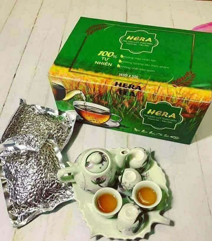 Trà Gạo Lứt Thảo Mộc Thanh Lọc - Tiêu Độc Hera (14 gói x 50g)