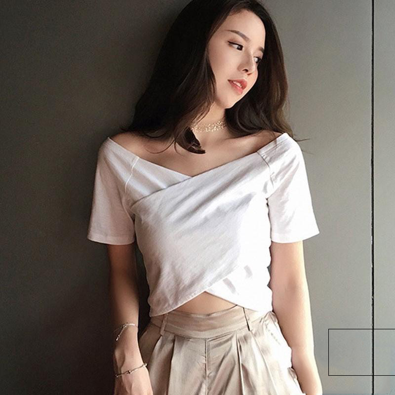 Áo Kiểu Nữ Đắp Chéo Lộ Vai