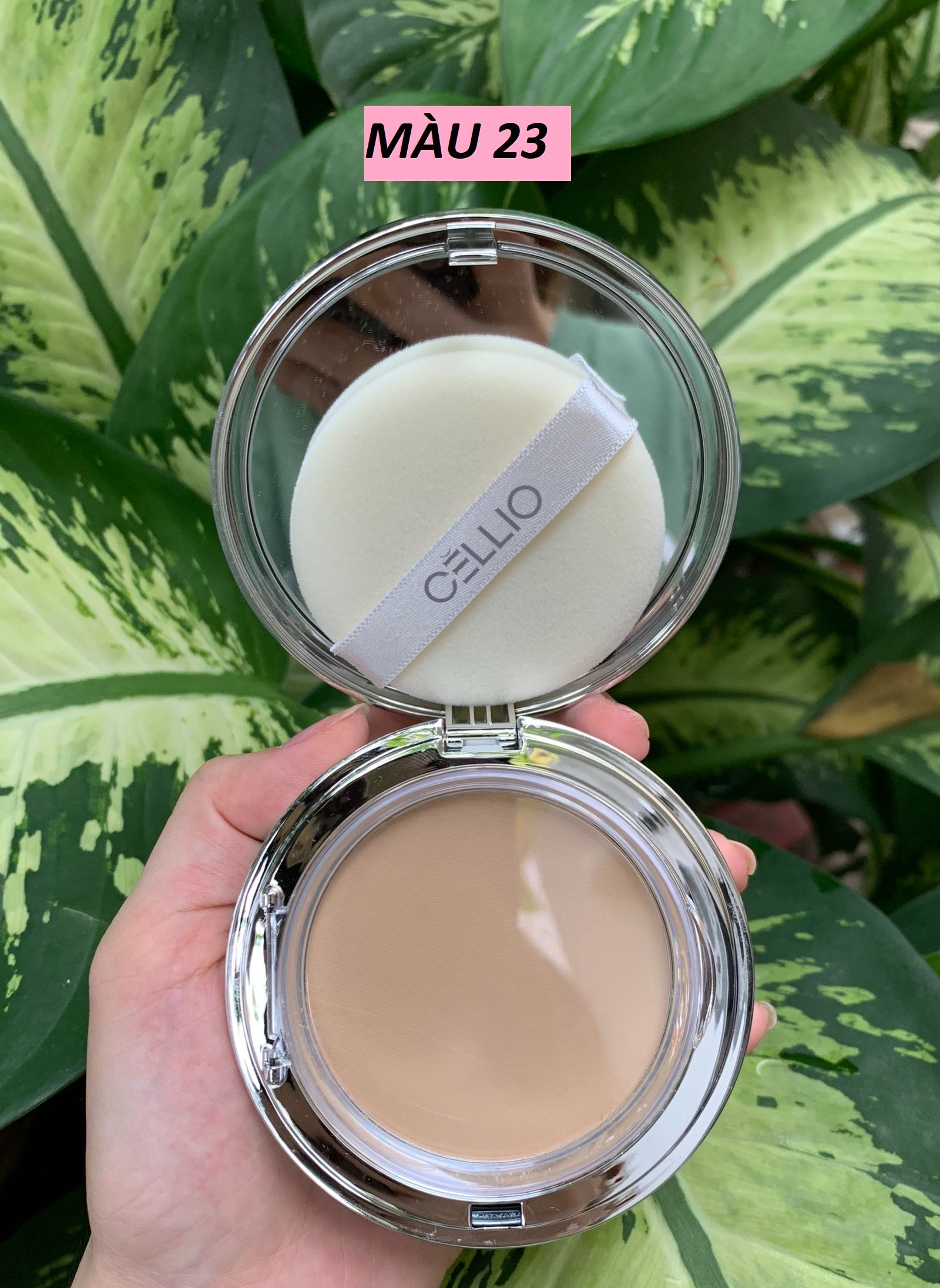 Phấn phủ siêu mịn Cellio EX Collagen Twoway Cake [Tặng kèm lõi]