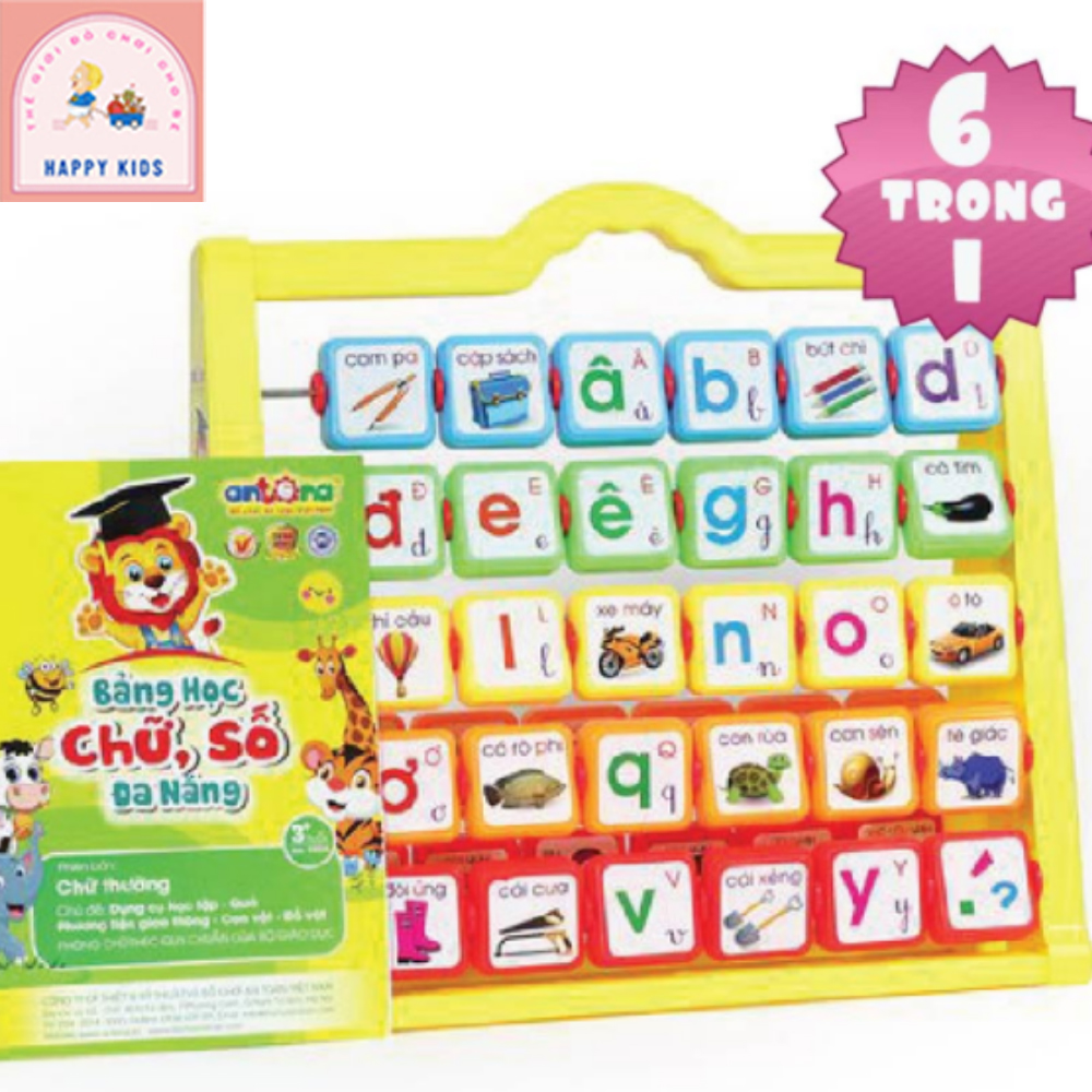 Bảng Chữ Số 5 in1 Antona [Hàng Việt Nam chất lượng cao]