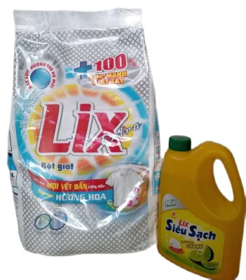 [HCM]Bột giặt lix 6kg có tặng kèm 1can nước rửa bát 15kg