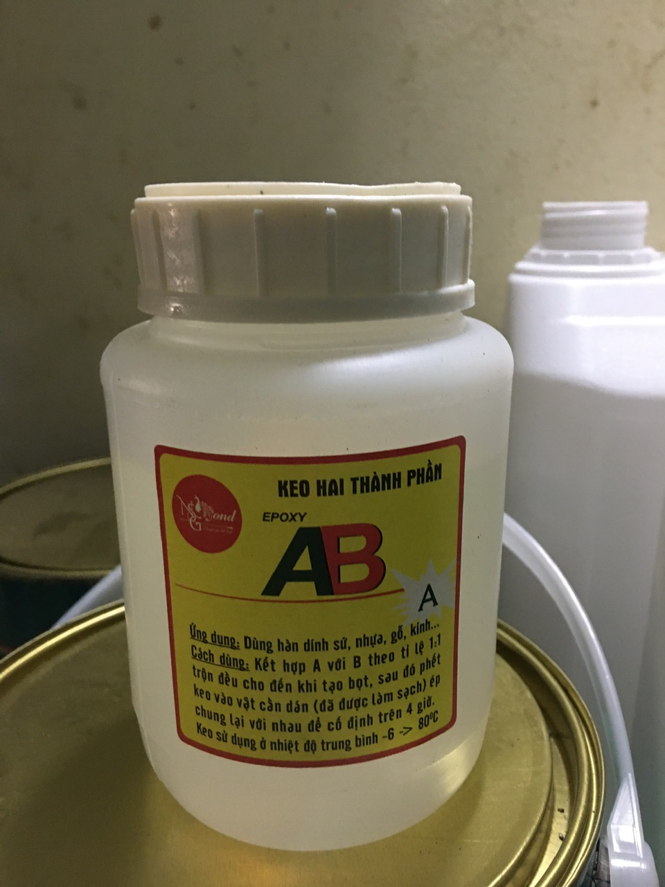 KEO DÁN GỖ 2 THÀNH PHẦN AB 1KG (0.5KGA:0.5KGB)