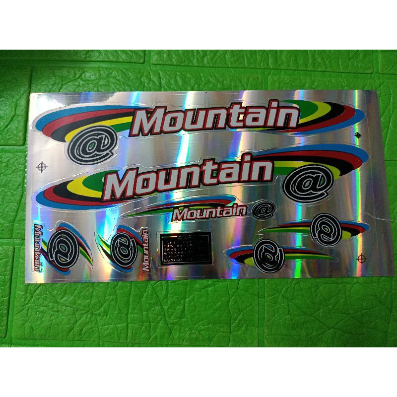 Bộ tem dán xe đạp Mountain LuciA hàng nhập Thái Lan