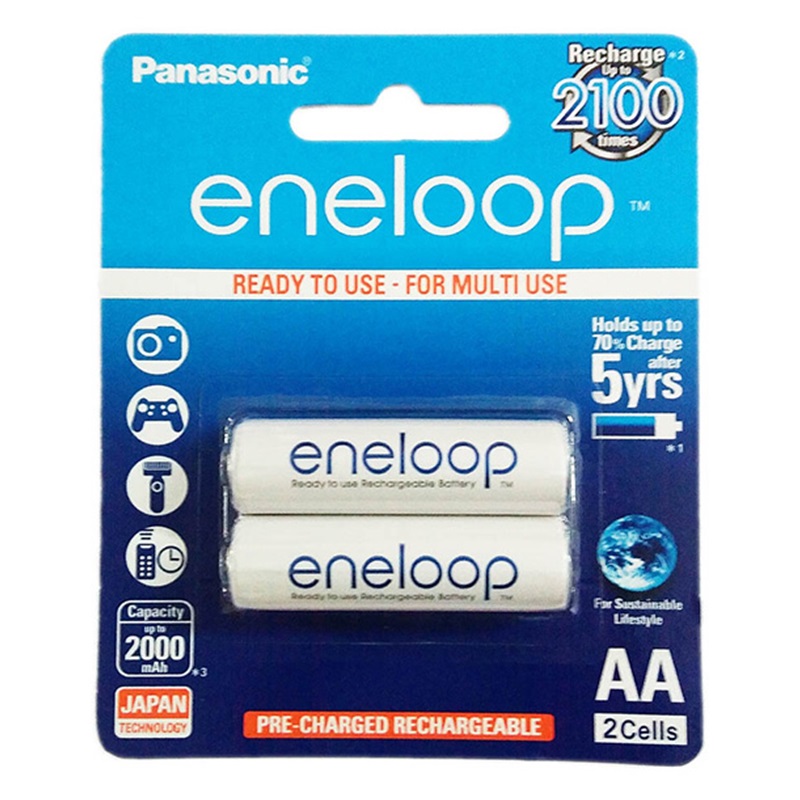 PIN PANASONIC ENELOOP 2000MAH (2 VIÊN AA) - Chính hãng