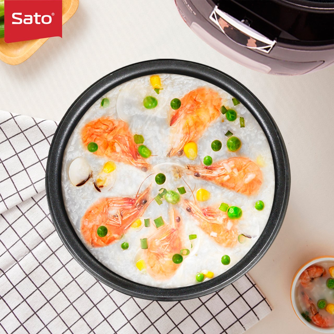 Nồi cơm điện tử 1.8L Sato 18DT017G