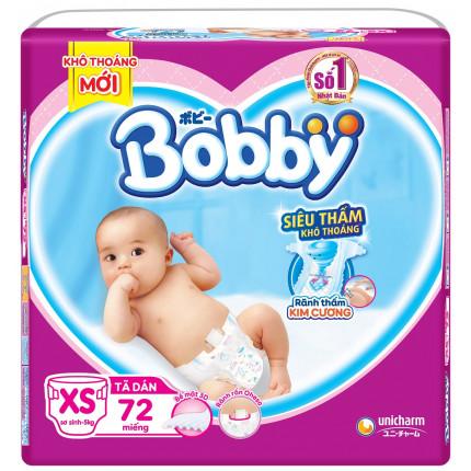 tã Dán sơ sinh Bobby nb70 kèm 6