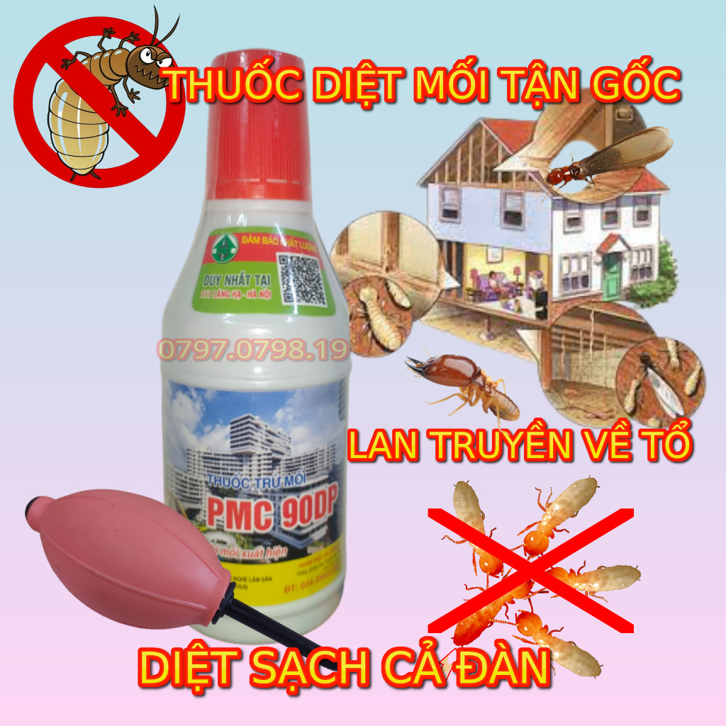 Pmc 90dp - 80gr - thuốc lan truyền diệt mối tận gốc - - diệt mối hiệu quả tại nhà
