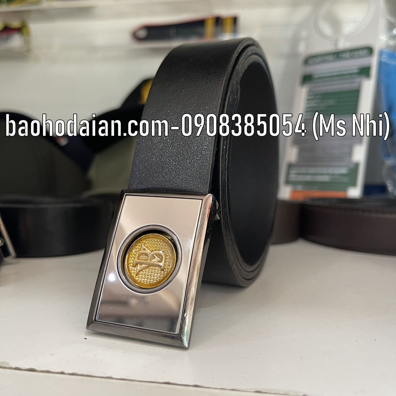 Thắt lưng bảo vệ mặt trong kèm chữ BV