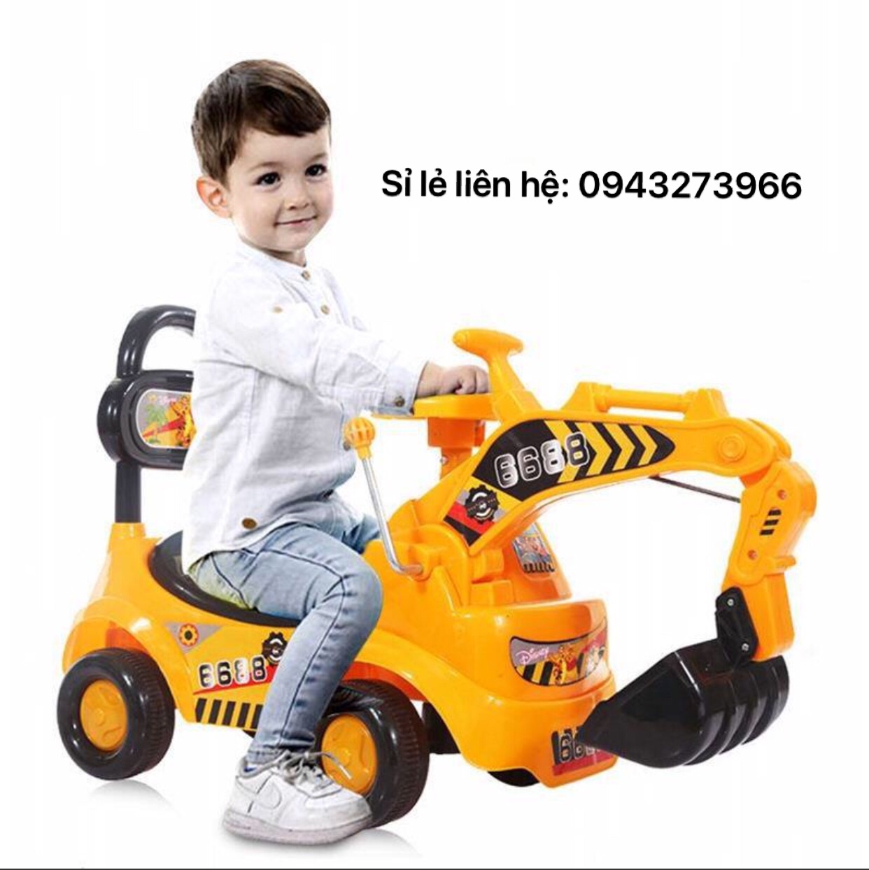 Xe cẩu chòi chân cho bé
