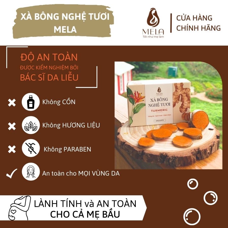 Xà bông tắm nghệ tươi