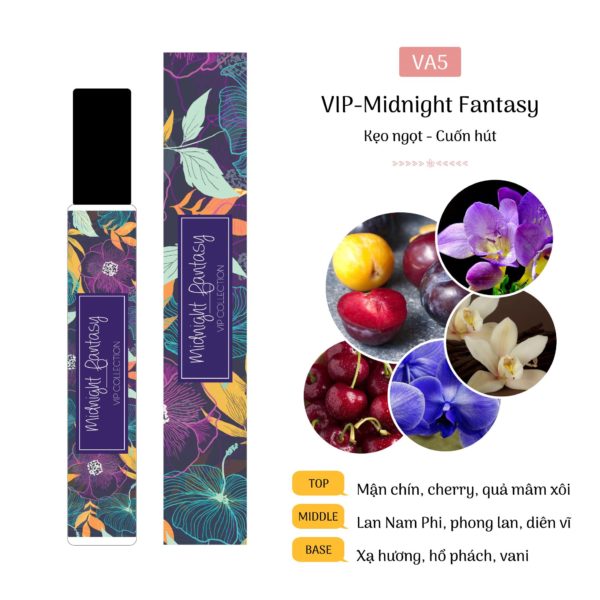 Tinh Dầu Nước Hoa Pháp Midnight Fantasy 12ml. Nữ tính, kẹo ngọt
