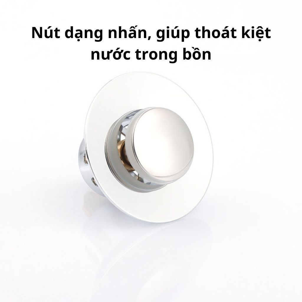 Nút nhấn xả chậu lavabo chậu rửa mặt ngăn mùi lọc rác hiệu quả