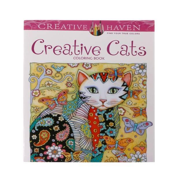 24 Pages Creative Cat Coloring Book Kill Time Painting Drawing Book For Children -HE DAO