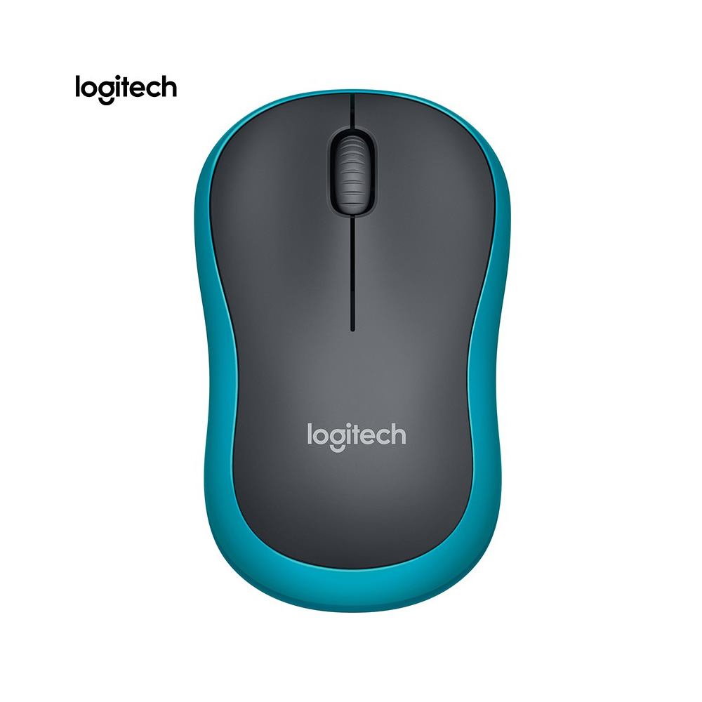 Chuột không dây logitech m186 2.4g, chuột văn phòng đối xứng công thái học với 10m khoảng cách truyền không dây cho pc máy tính xách tay