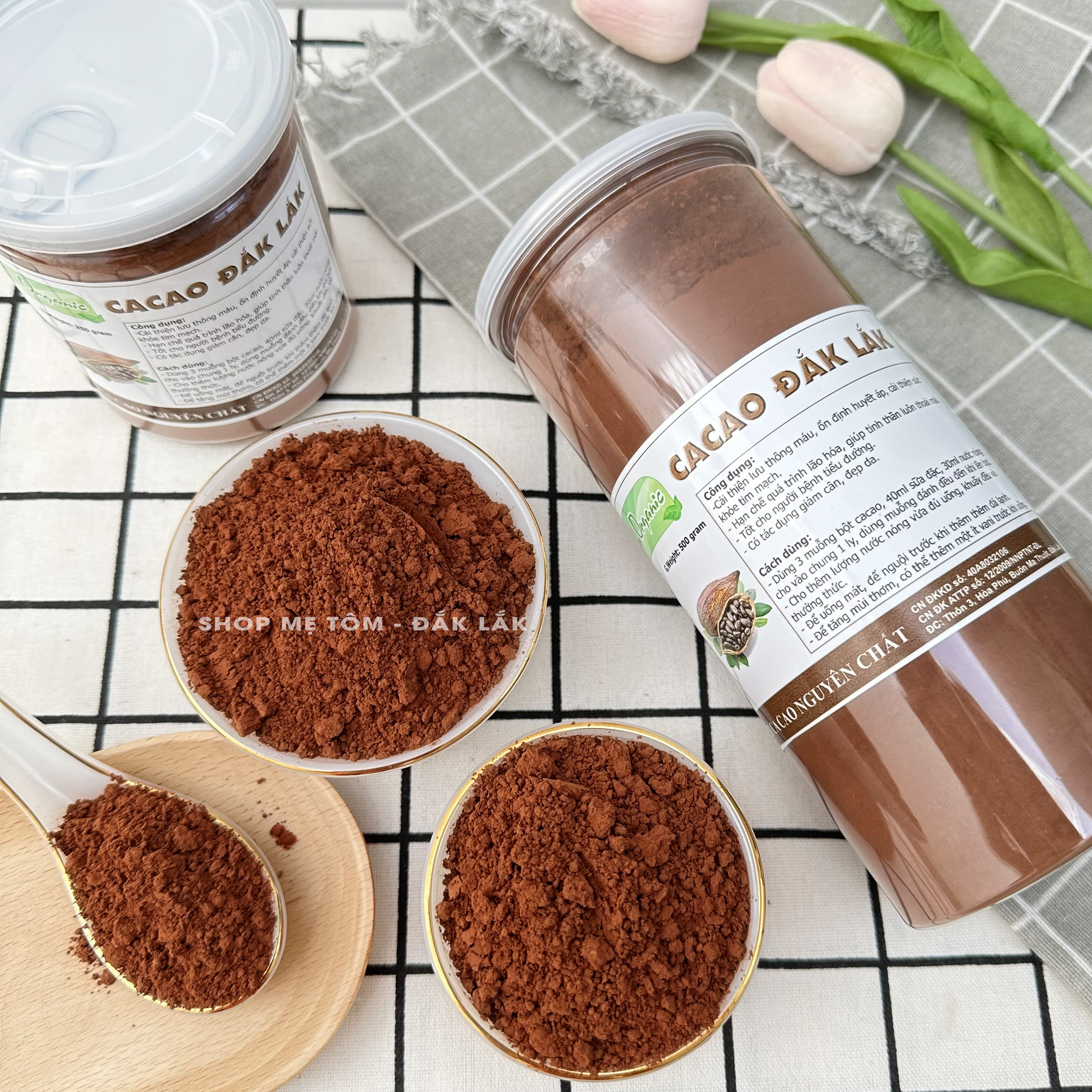 Bột Ca Cao ĐăkLăk Nguyên Chất Loại 1 Đậm Đà (Bột Cacao)
