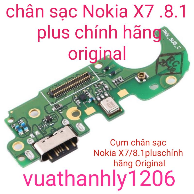 Cụm chân sạc Nokia 8.1 / X7 zin