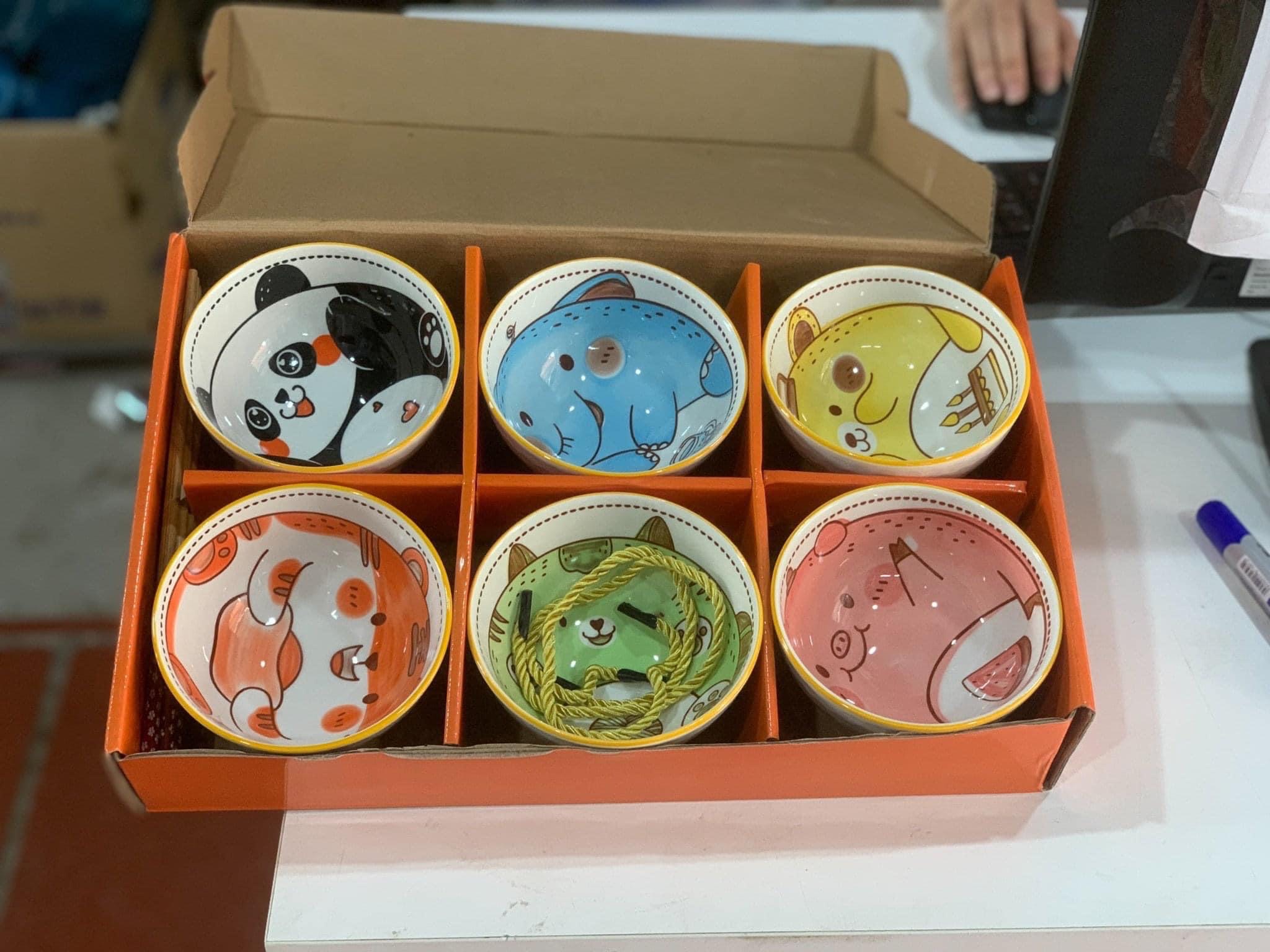 Bát Ăn Cơm Sứ Dễ Thường Hình Thú Cute Đáng Yêu, Bát Ăn Cơm Đẹp