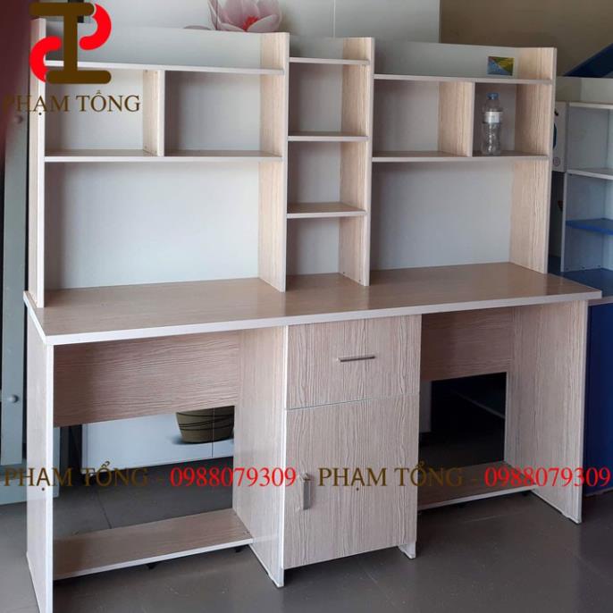 Bàn học đôi vân gỗ Miễn phí giao hàng