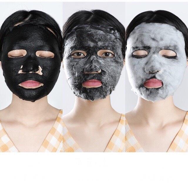 combo 2 mặt nạ sủi bọt thải độc detox da samanli black mask