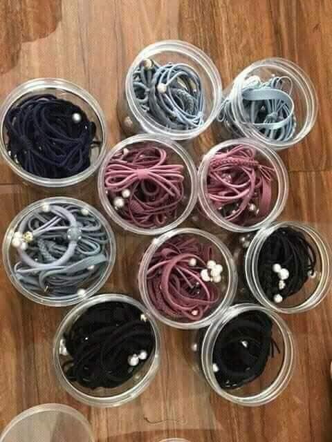 Dây buộc tóc 12 chi tiết , buộc tóc ngọc trai