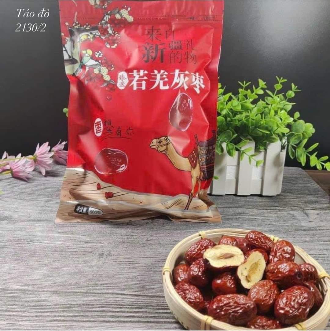 Trái táo to giòn - có hộp đựng quà ]500g táo đỏ tân cương sấy khô ngọt ngon