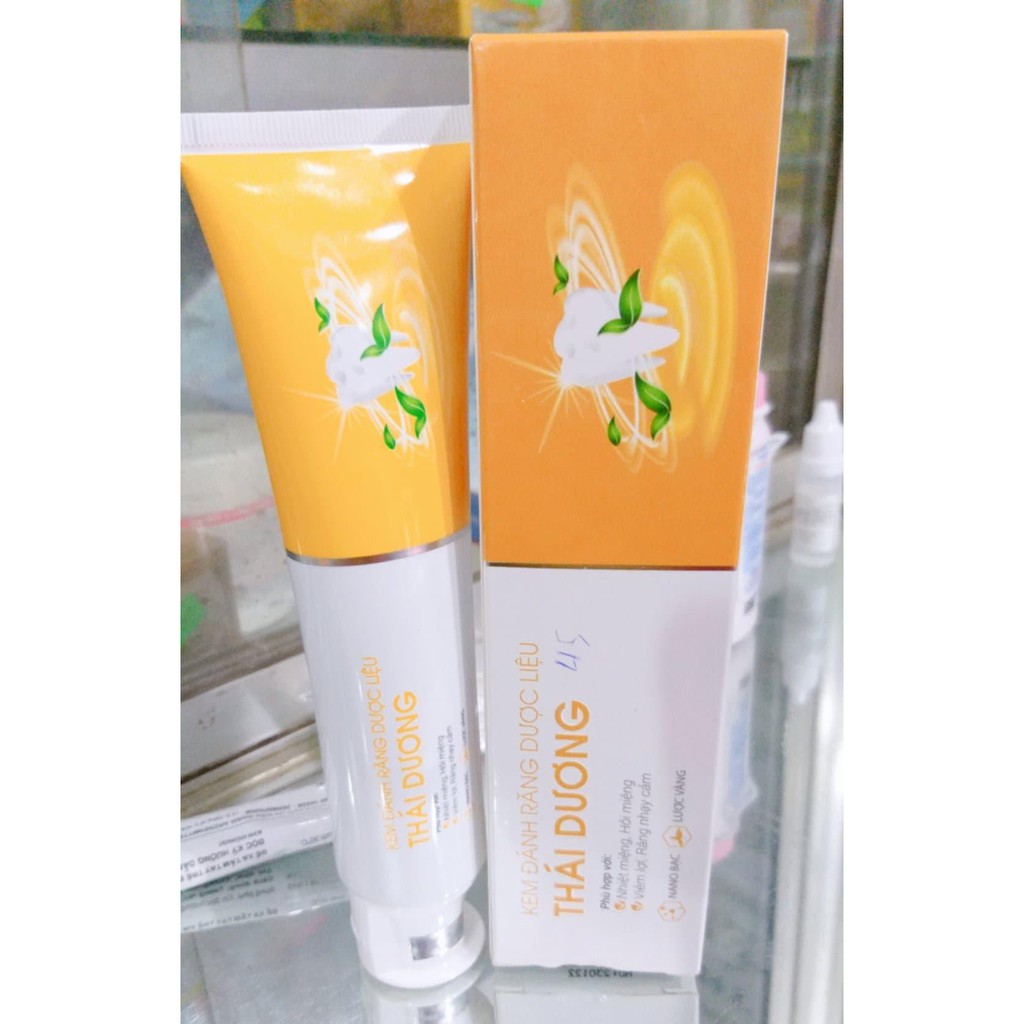 Kem đánh răng dược liệu Thái Dương - Tuýp 100 gr