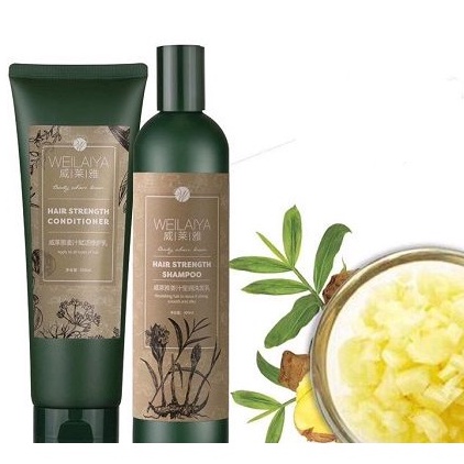 Weilaiya - Cặp dầu gội + xả giảm rụng, kích mọc tóc - Tặng mini