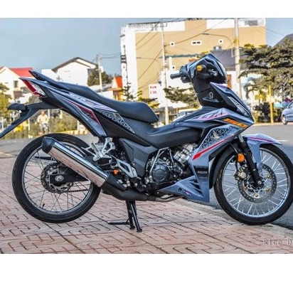 Tem rời winner 150 hoa văn dán xe xám xi măng