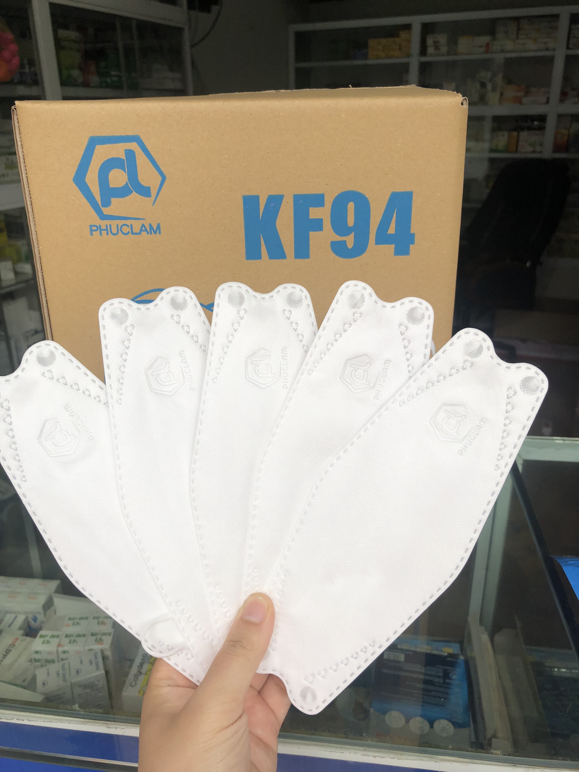 (10 cái) Khẩu Trang Cá 4D Mask Đủ Màu KF94 Hàn Quốc