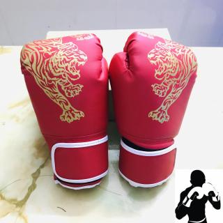 Găng Bao Tay Đấm Bốc, Boxing Cho Người Lớn Gắn Hoa Văn Con Hổ Cao Cấp thumbnail