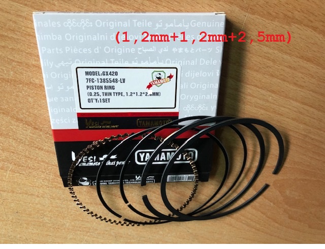 Bạc séc măng mỏng 68MM, 77MM, 88MM, 90MM 92MM máy xăng 168F 188F 190F 192F GX160 GX390 GX420 GX460