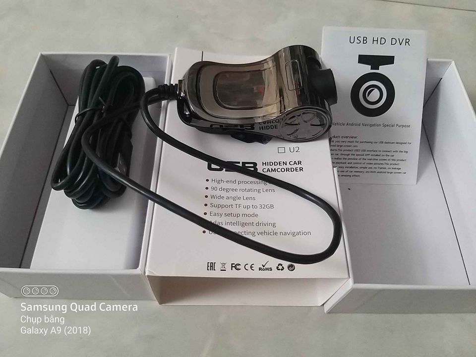 Máy Quay Camera Hành Trình Xe Hơi U6 Full HD (Kèm Thẻ Nhớ) - Dùng Cho Màn Hình Android