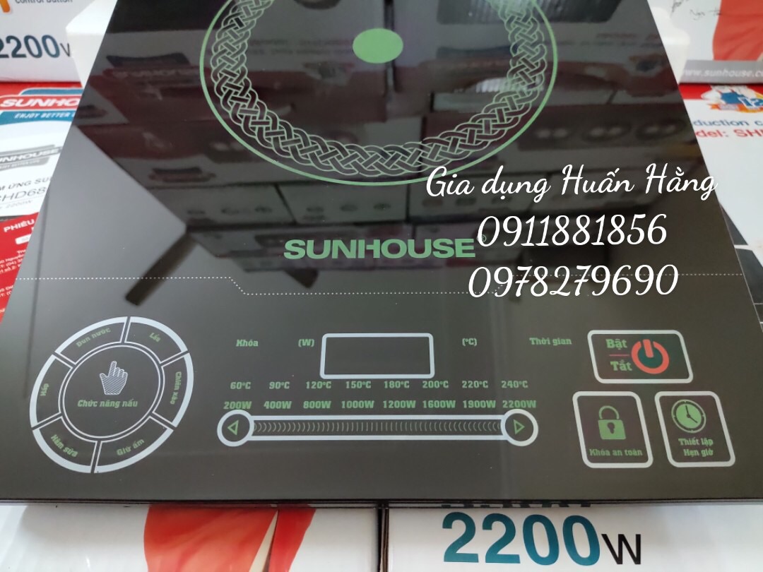 [HÀNG MỚI CHÍNH HÃNG] BẾP TỪ CẢM ỨNG CAO CẤP SUNHOUSE SHD6865