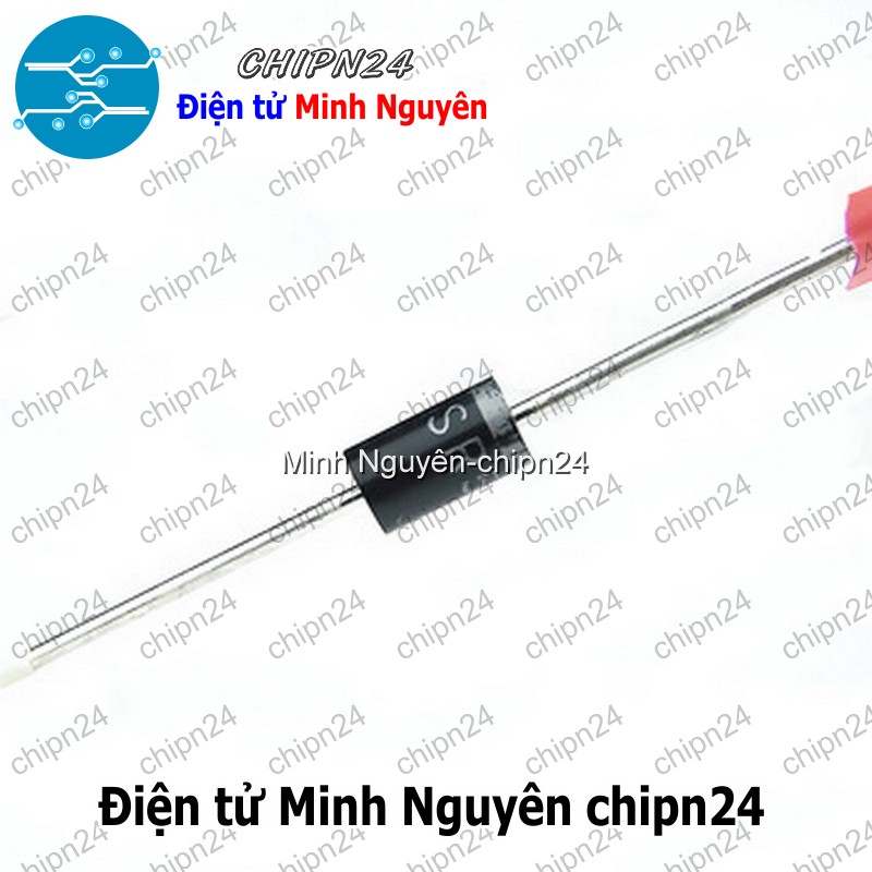 [5 con] (K472) Diode SR5100 DIP DO-27 5A 100V (SR 5100) [Diode Schottky] - HH004395