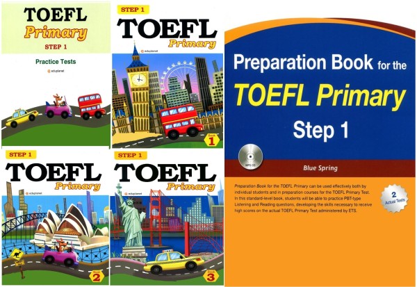 Toefl primary Step 1 + Step 2 (10 cuốn màu)