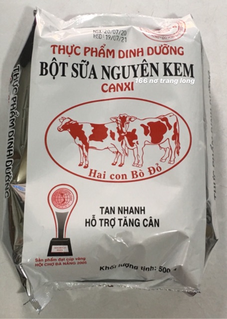 Bột sữa nguyên kem HAI CON BÒ ĐỎ