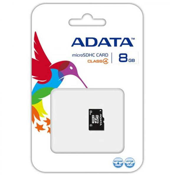 Thẻ nhớ Adata Micro SDHC 8GB Class4 - Bảo hành 12 tháng