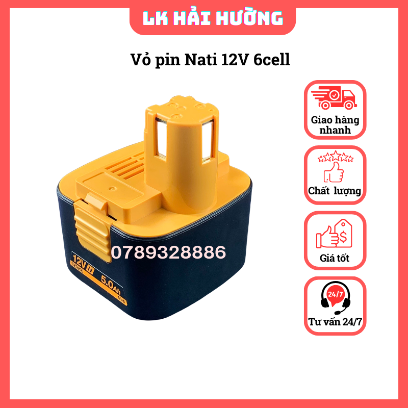 Vỏ pin National 12V, 6 cell Li-on 18650