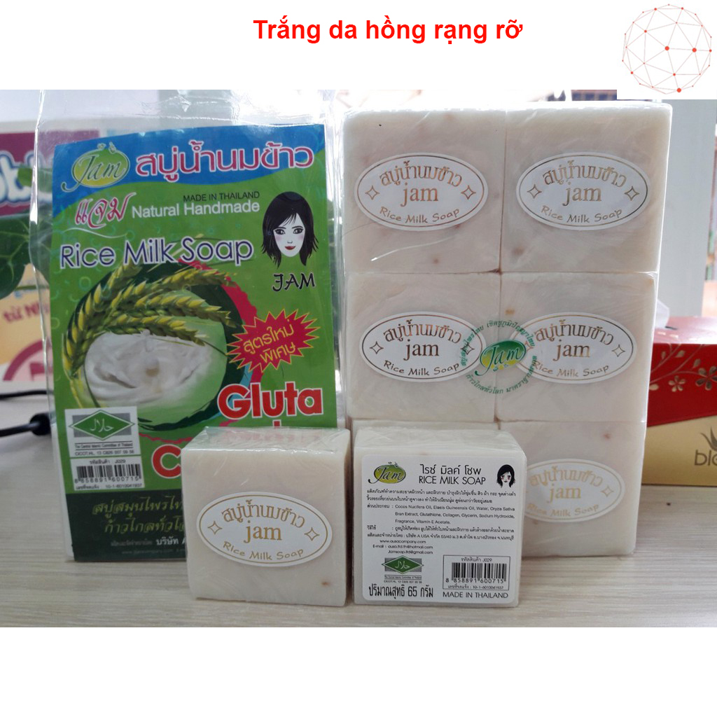 Xà phòng tắm trắng da cám gạo thái lan rửa mặt trắng da, xà phòng cám gạo thái lan – mùi thơm nồng nàng