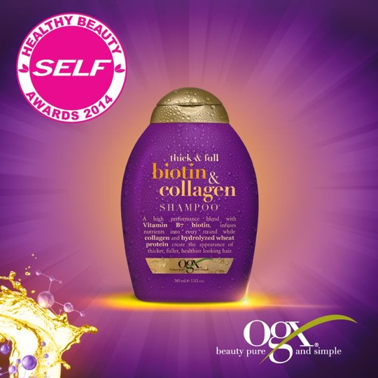 Dầu gội/xả OGX Thick & Full Biotin & Collagen Volumizing Shampoo 385ml