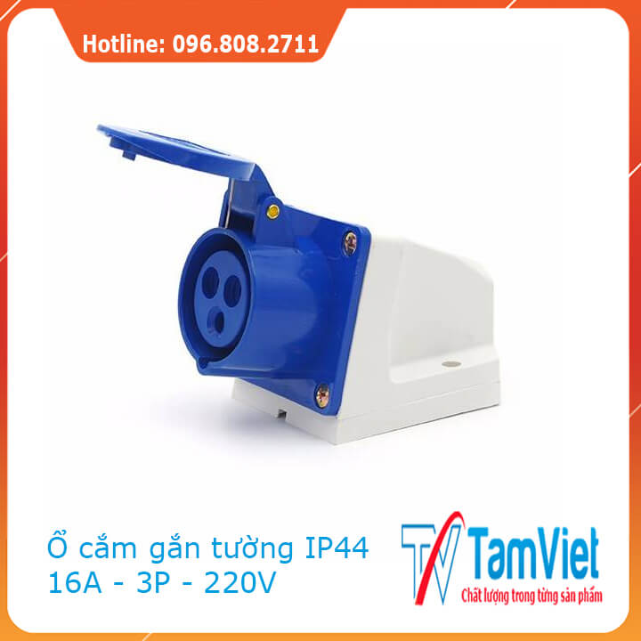 Ổ cắm gắn tủ 16A- 3 chấu -220V