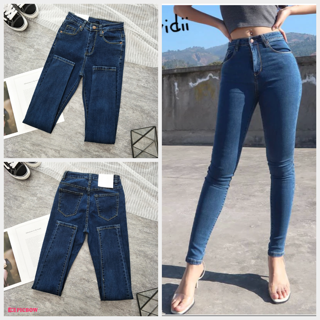 [HCM]QUẦN JEANS NỮ BIG SIZE LƯNG CAO CO GIÃN