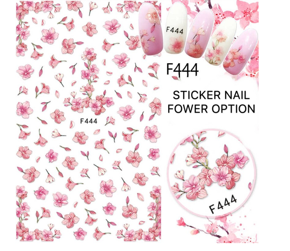 [HCM]Miếng Dán Móng Tay 3D Nail Sticker Tráng Trí Hoạ Tiết Bông Hoa F223