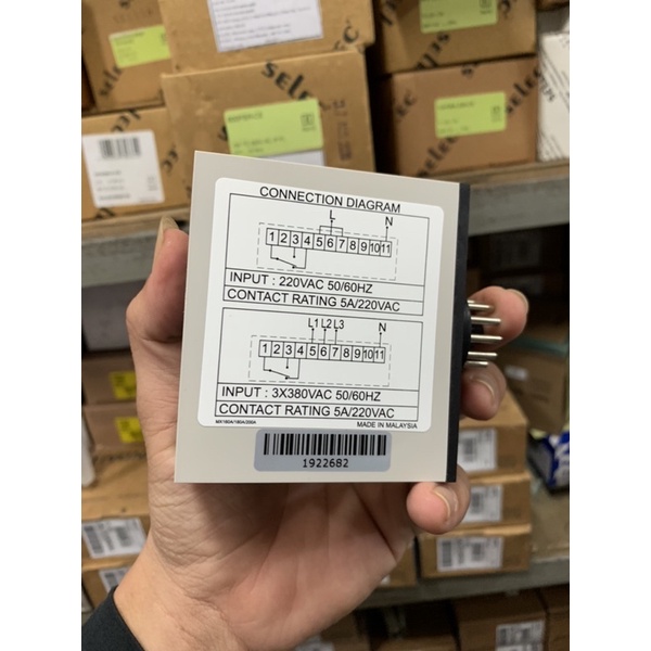 Rơ-le bảo vệ điện áp MX200A - 380V MIKRO