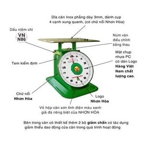 Cân nhơn Hòa 10Kg Chính hãng